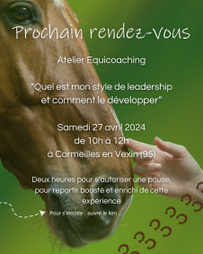 atelier equicoaching 27 avril 2024